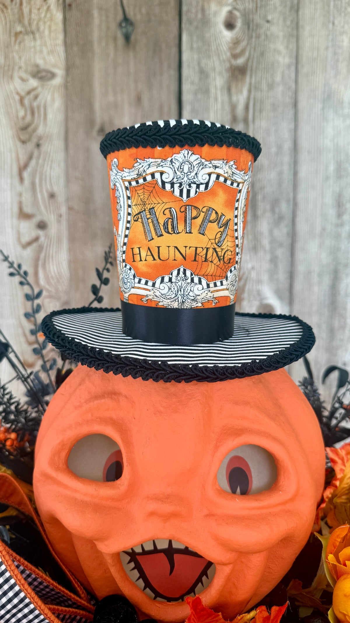 Happy Haunting Pumpkin Centerpiece