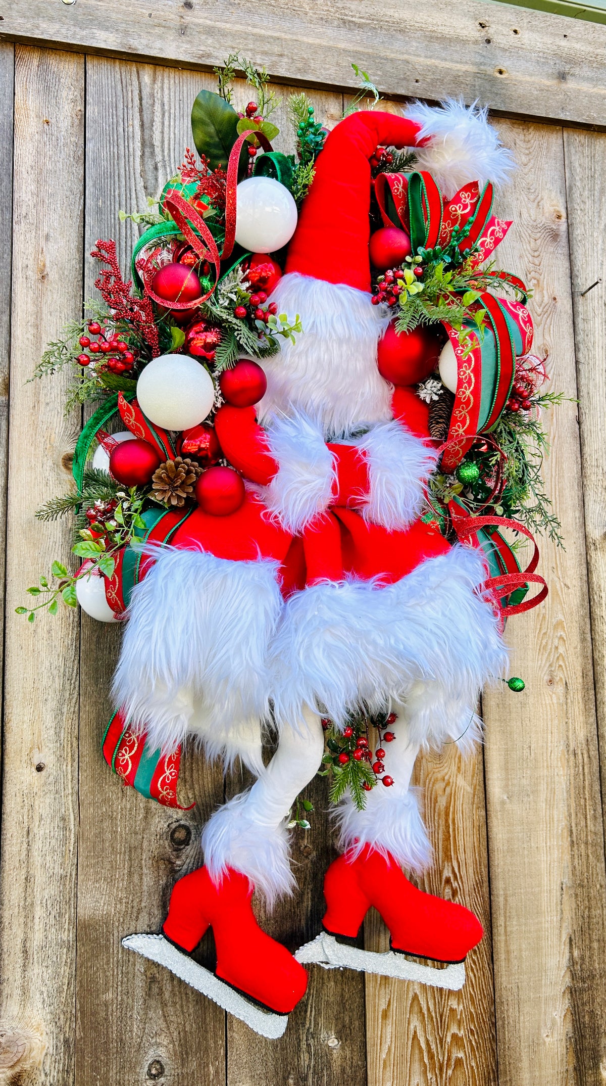 Santa diva Christmas wreath,santa deco mesh wreath, Christmas decorations, Christmas decor, holiday wreath, wreath for Christmas,