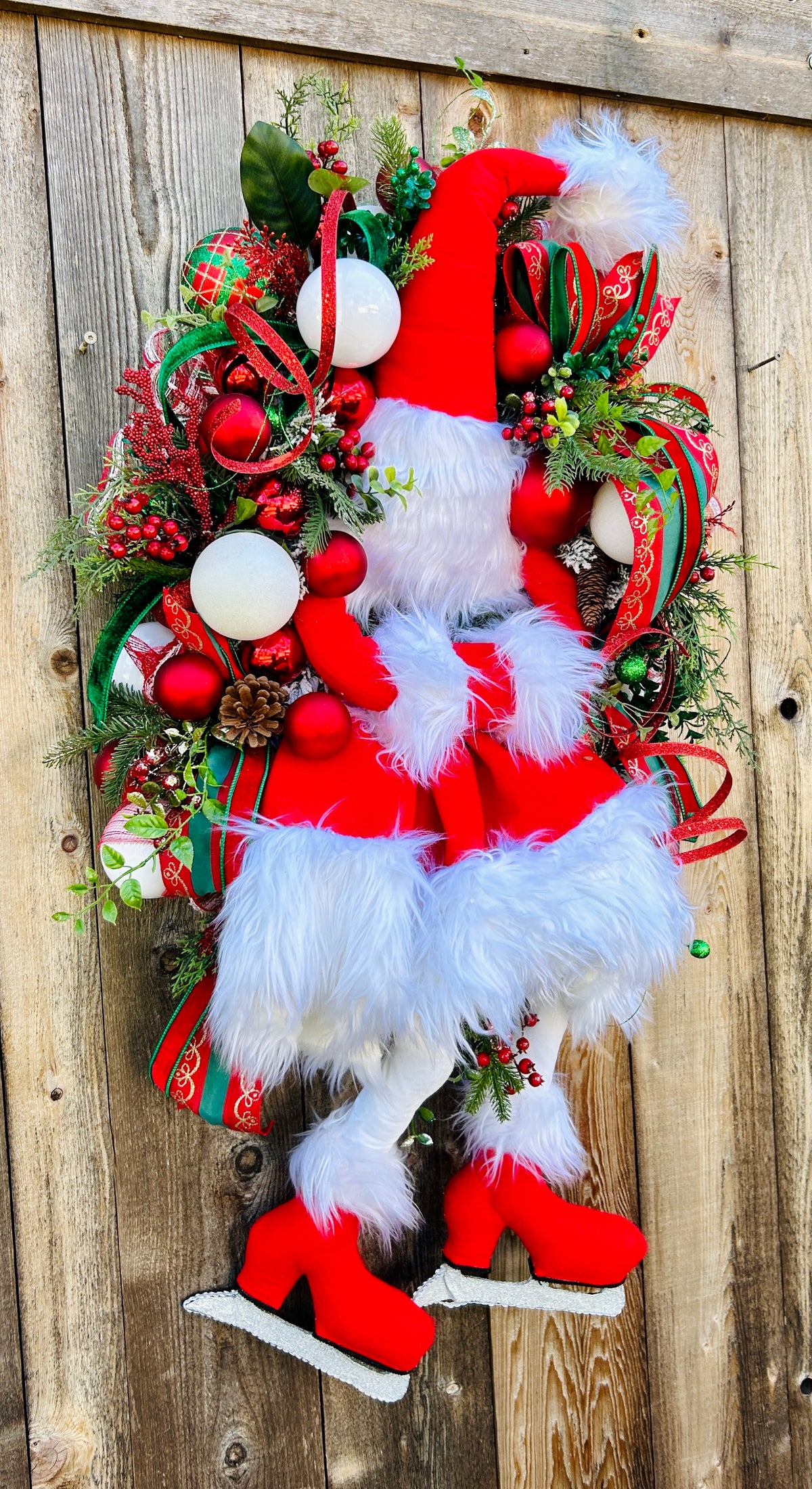 Santa diva Christmas wreath,santa deco mesh wreath, Christmas decorations, Christmas decor, holiday wreath, wreath for Christmas,