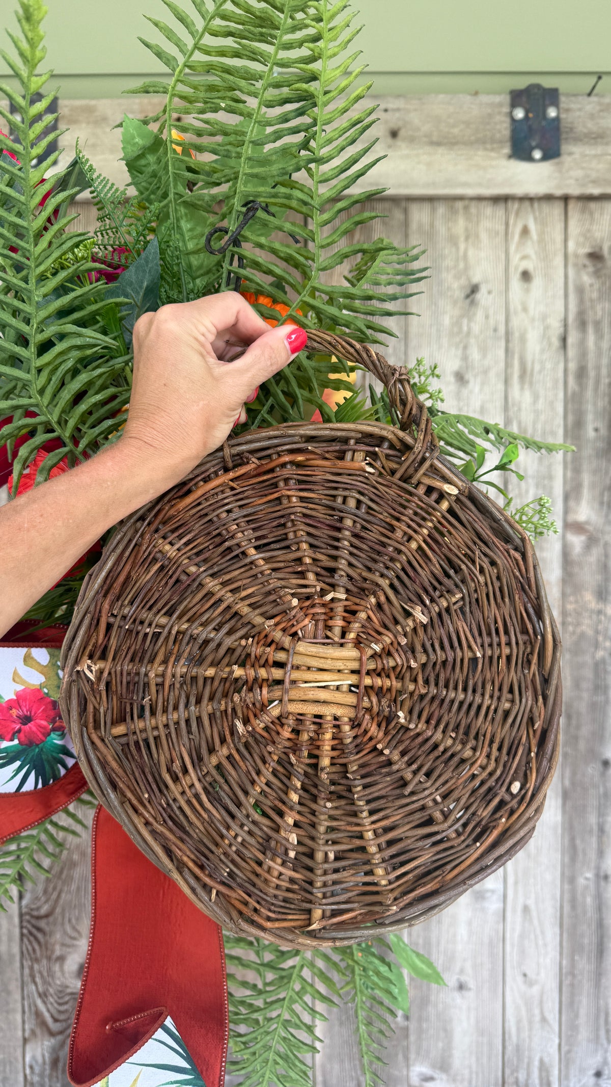 Tropical Paradise Wall Basket