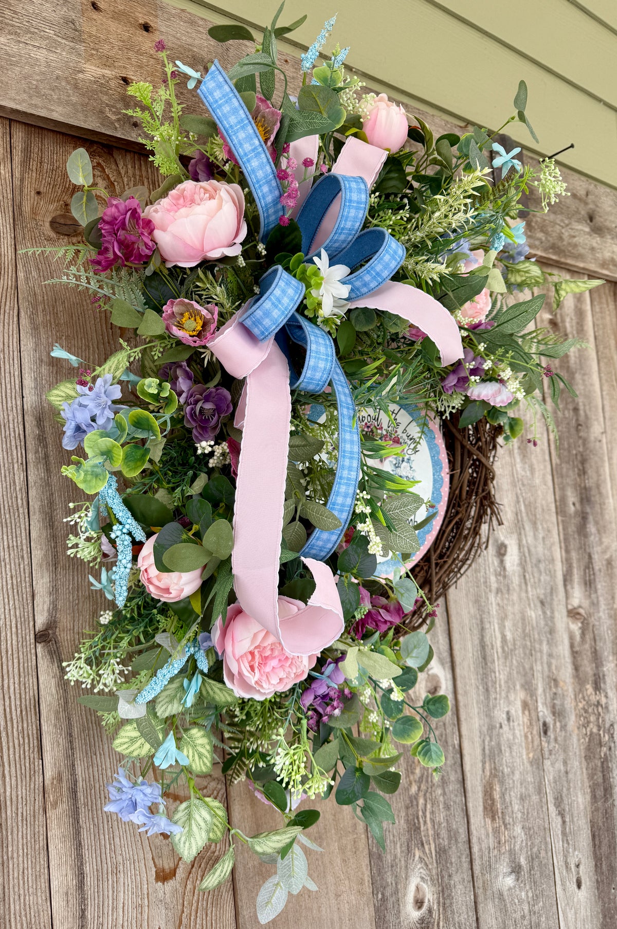 It’s Not About the Bunny, It’s About the Lamb™ | Pastel Easter Grapevine Wreath