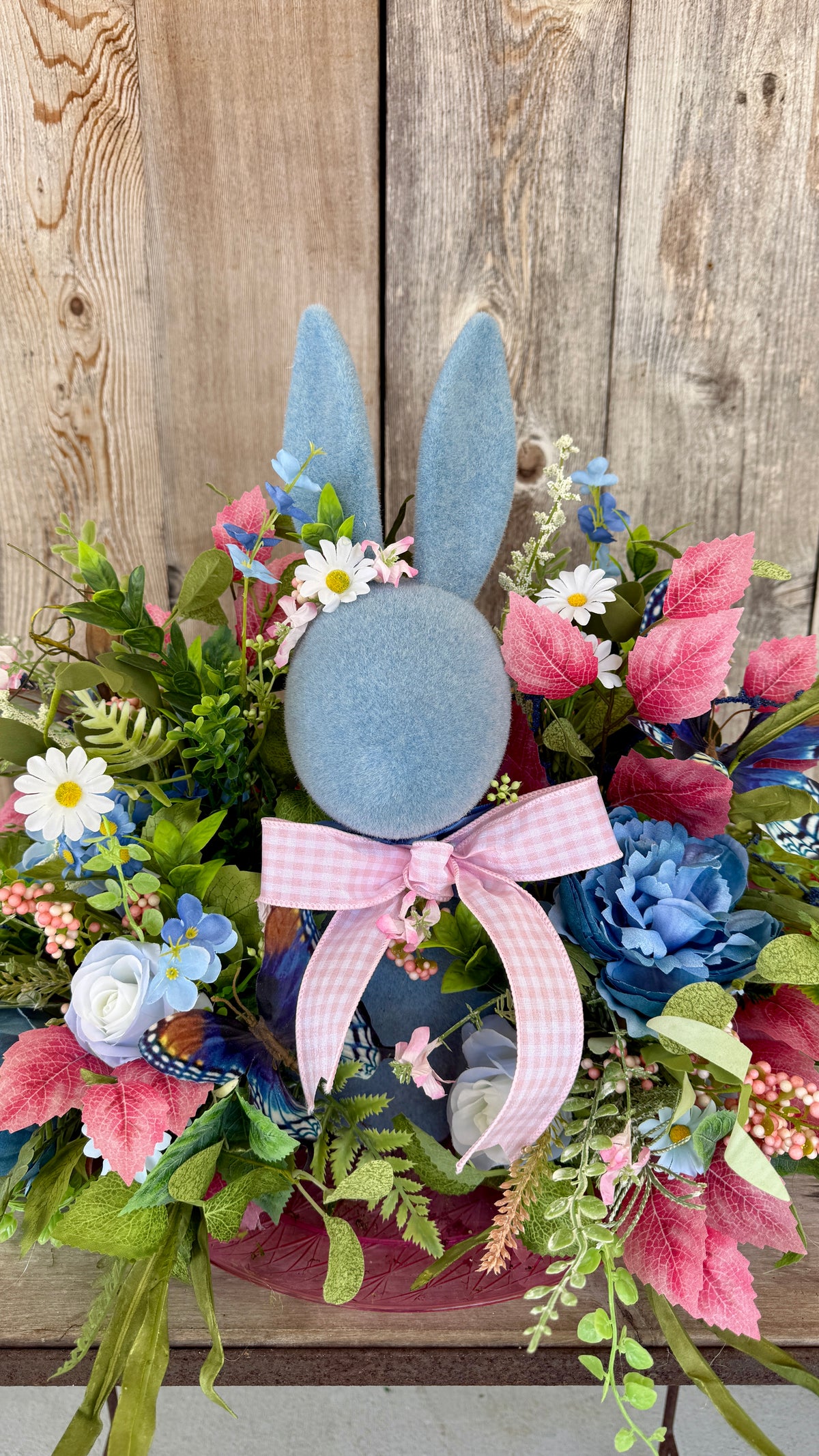 Floral bunny spring arrangement