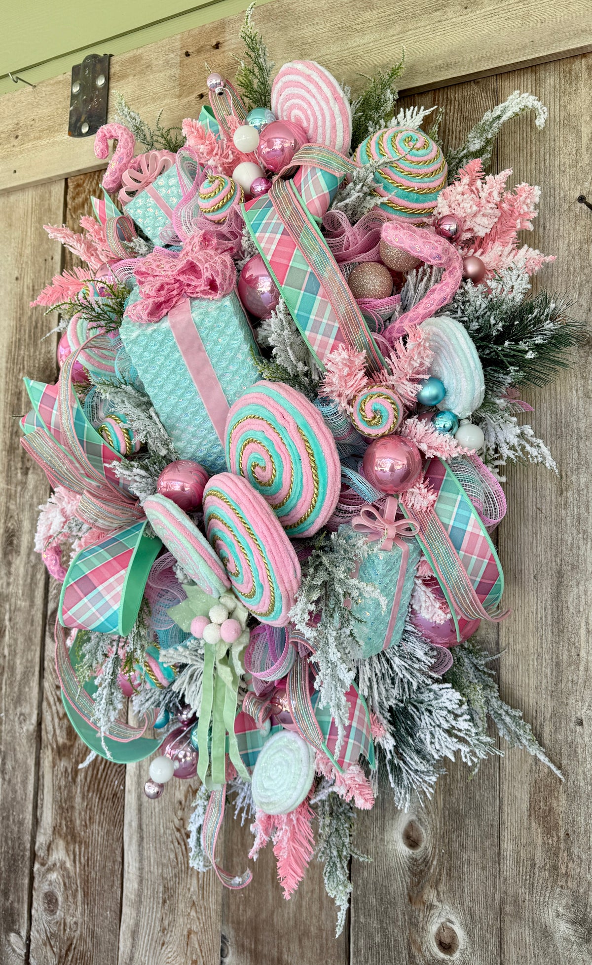 Whimsical Candy Christmas Wreath